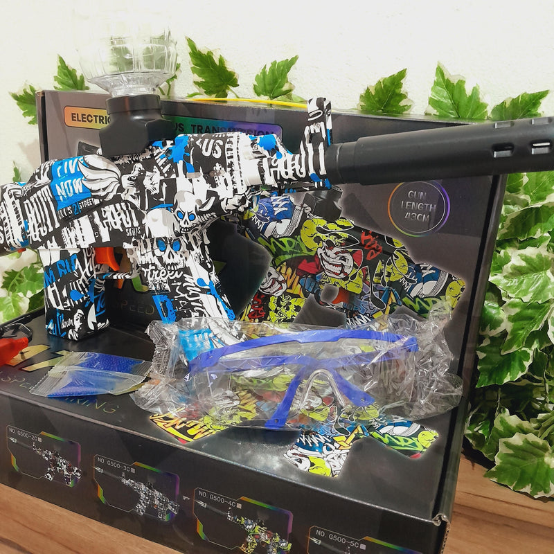 Arma De Bolinhas De Gel Brinquedo Rifle Elétrica Automatico Orbeez Modelo Ak 47 USB Lançador