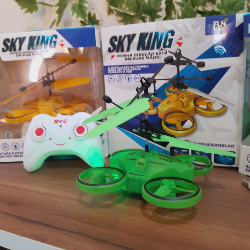 Mini Drone Infantil Infravermelho Recarregável - SKY KING