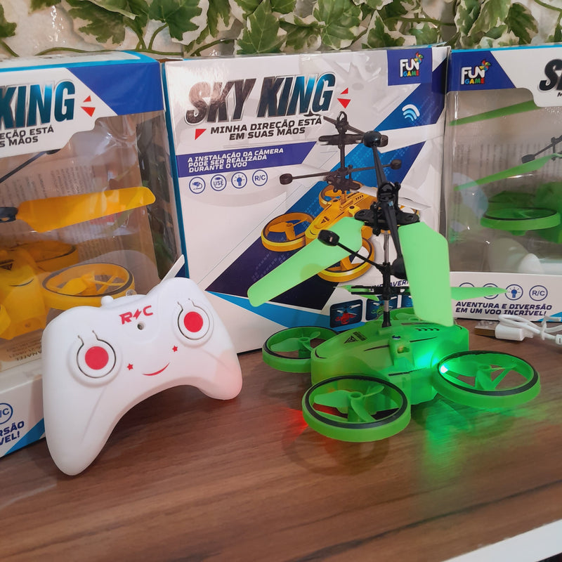 Mini Drone Infantil Infravermelho Recarregável - SKY KING